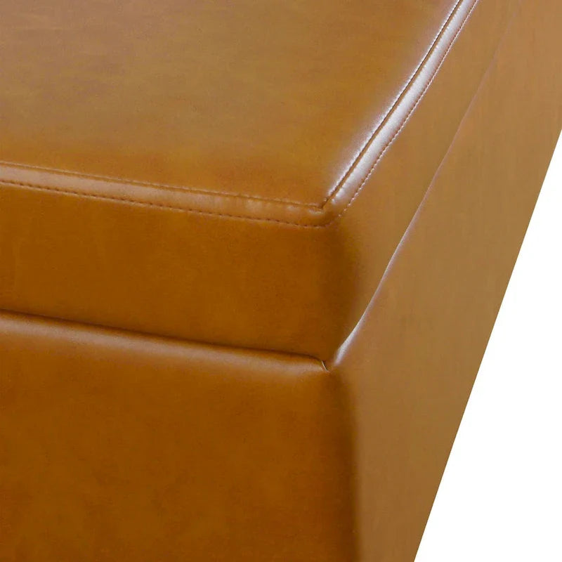 HomePop Metal-Leg Storage Bench 24