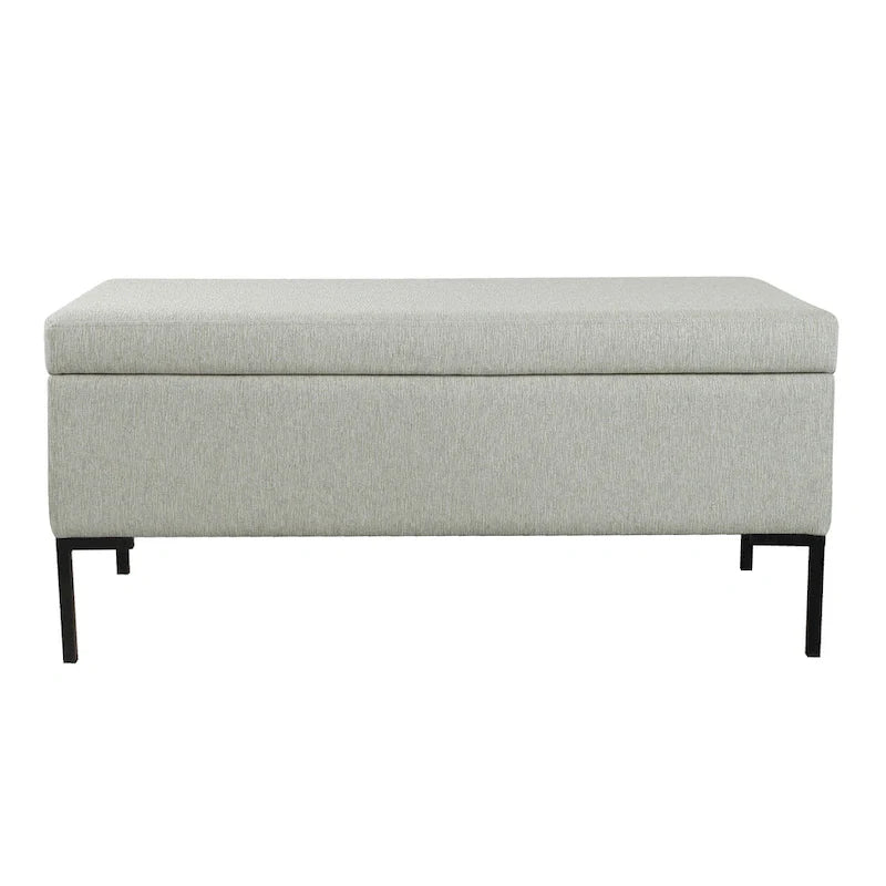 HomePop Metal-Leg Storage Bench 29