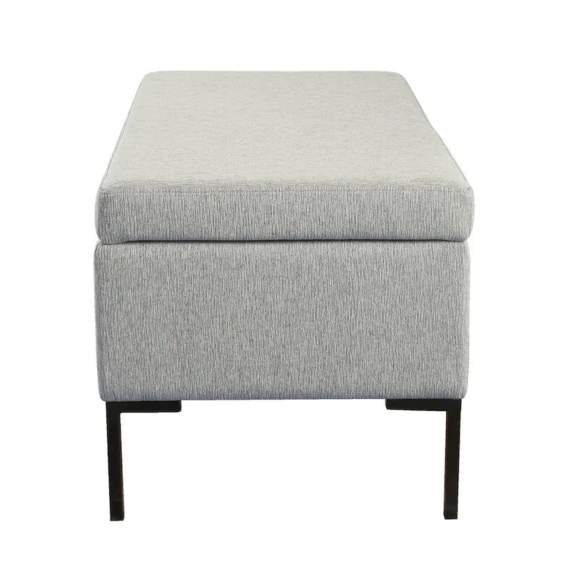 HomePop Metal-Leg Storage Bench 32