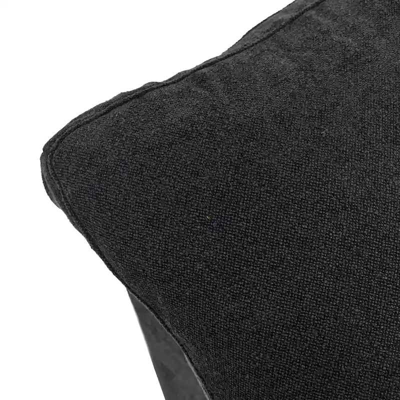 Sectional Couch with L-Shaped Design and Linen Upholstery, Featuring Multiple Cushions 29
