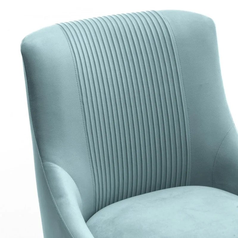 SEYNAR Set of 6 Modern Glam Boucle Velvet Dining or Vanity Chairs with Rear Handle 13