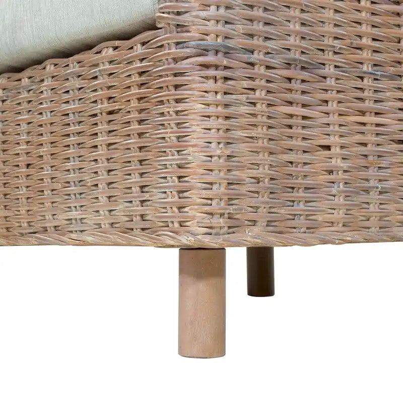 Furniture of America Lali Rustic Kubu Rattan Wicker Lounge Chair 5