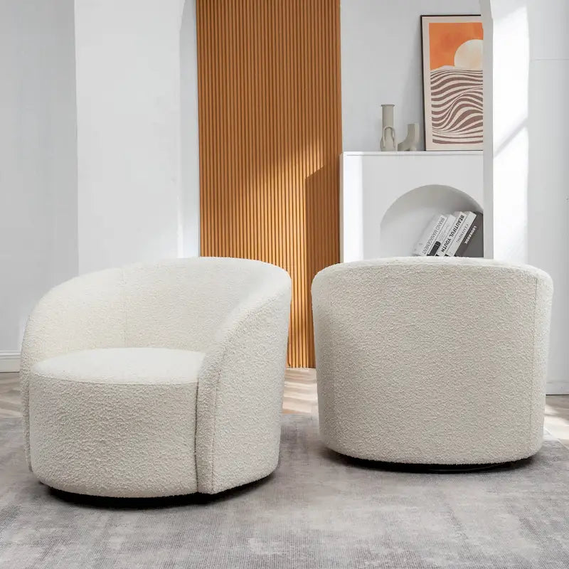 Swivel Barrel Accent Chair for Living Room and Bedroom 11