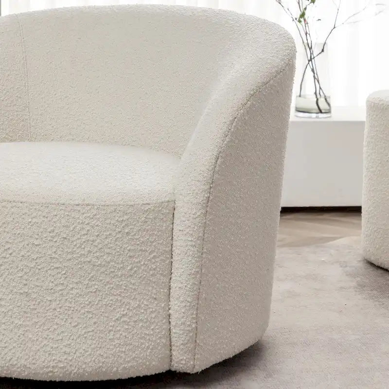 Swivel Barrel Accent Chair for Living Room and Bedroom 14
