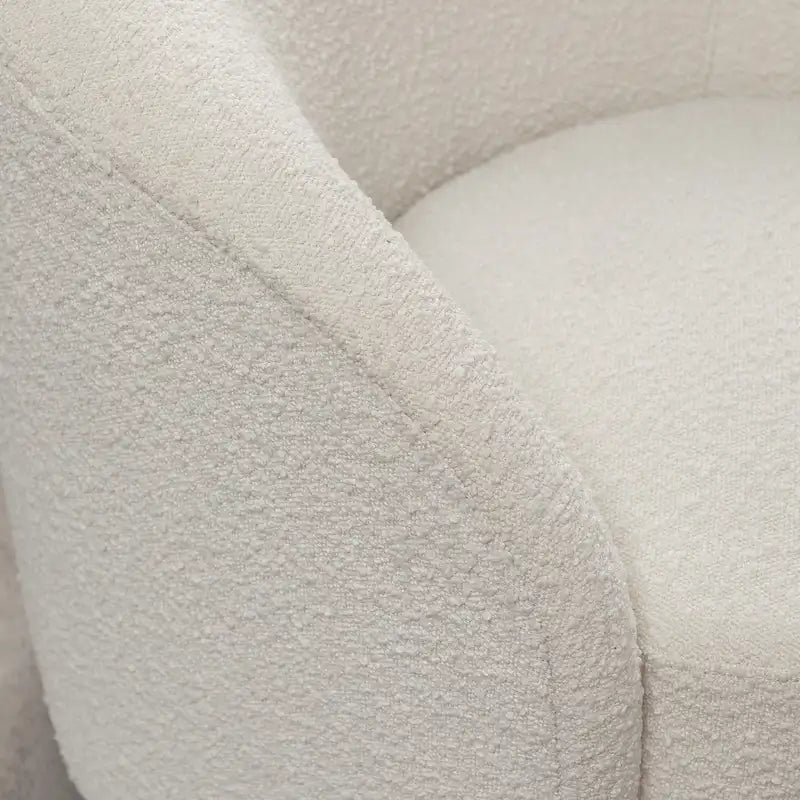 Set of 2 KINWELL 34-Inch Wide Upholstered Swivel Barrel Chairs 15