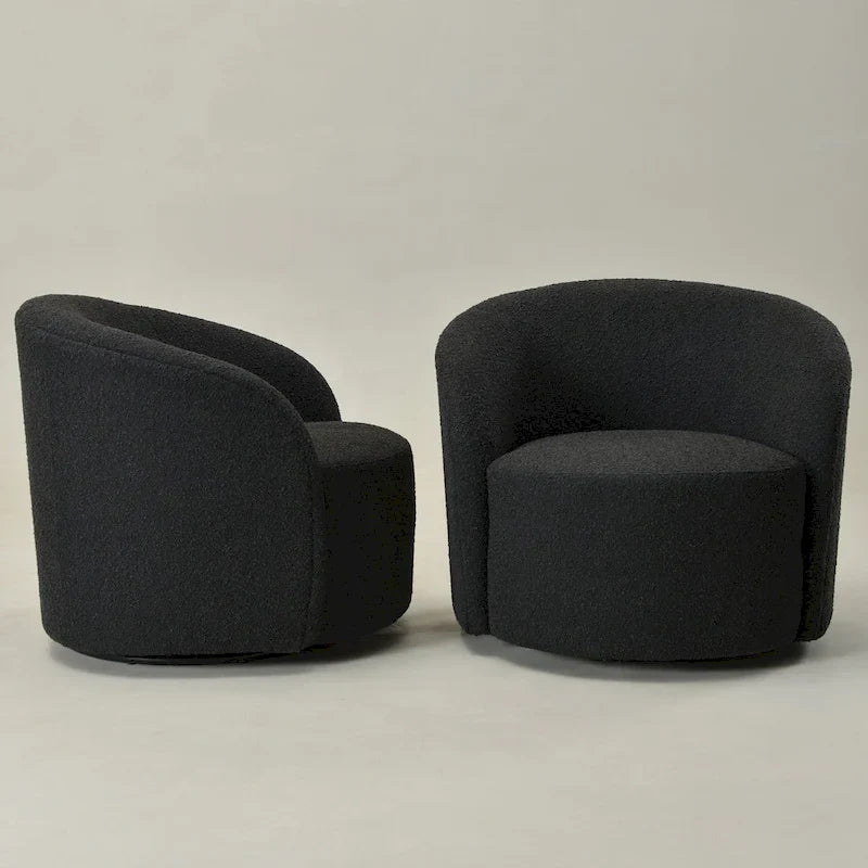 Swivel Barrel Accent Chair for Living Room and Bedroom 19