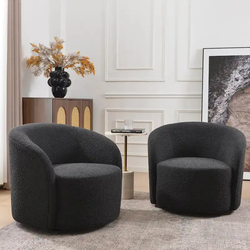 Swivel Barrel Accent Chair for Living Room and Bedroom 28