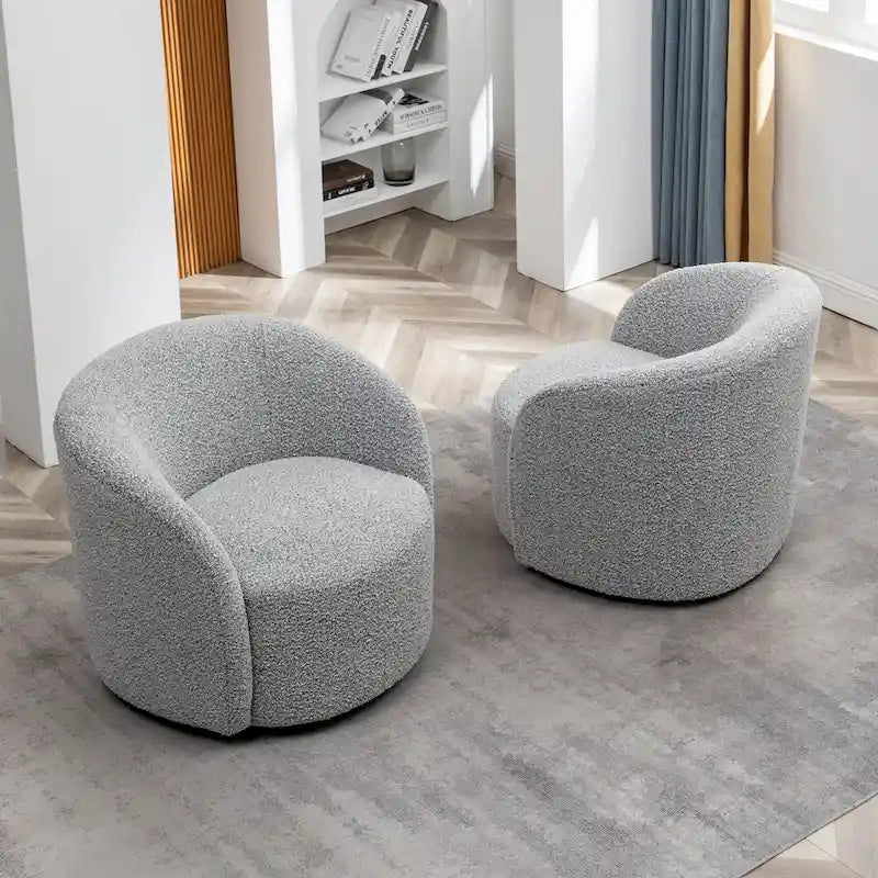 Swivel Barrel Accent Chair for Living Room and Bedroom 33