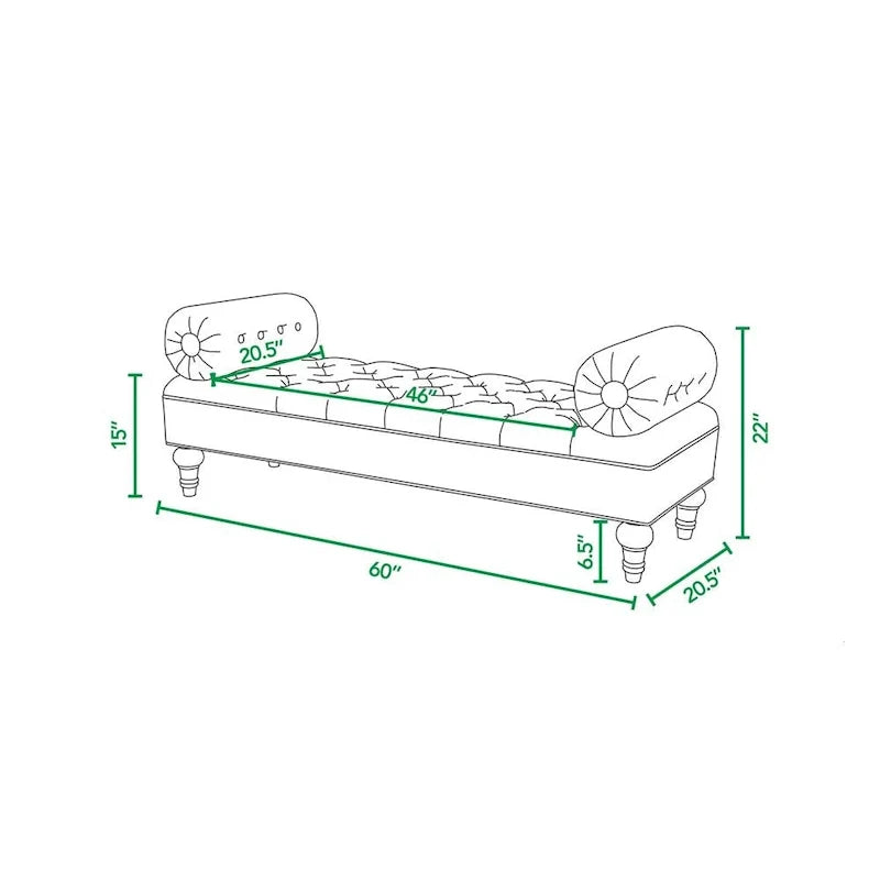 Lewis Bolster Arm Entryway Seat 4
