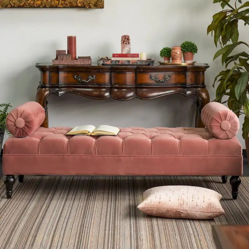 Lewis Bolster Arm Entryway Seat 6
