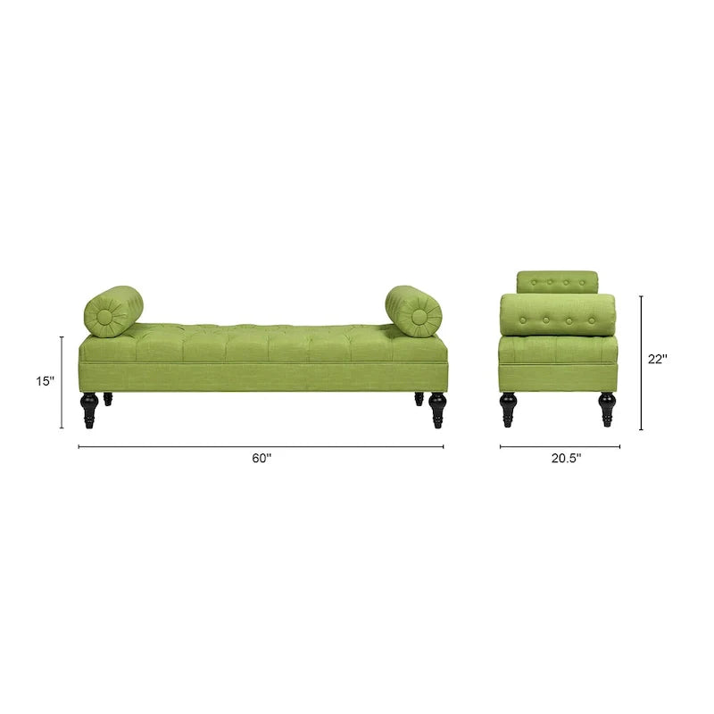 Lewis Bolster Arm Entryway Seat 10