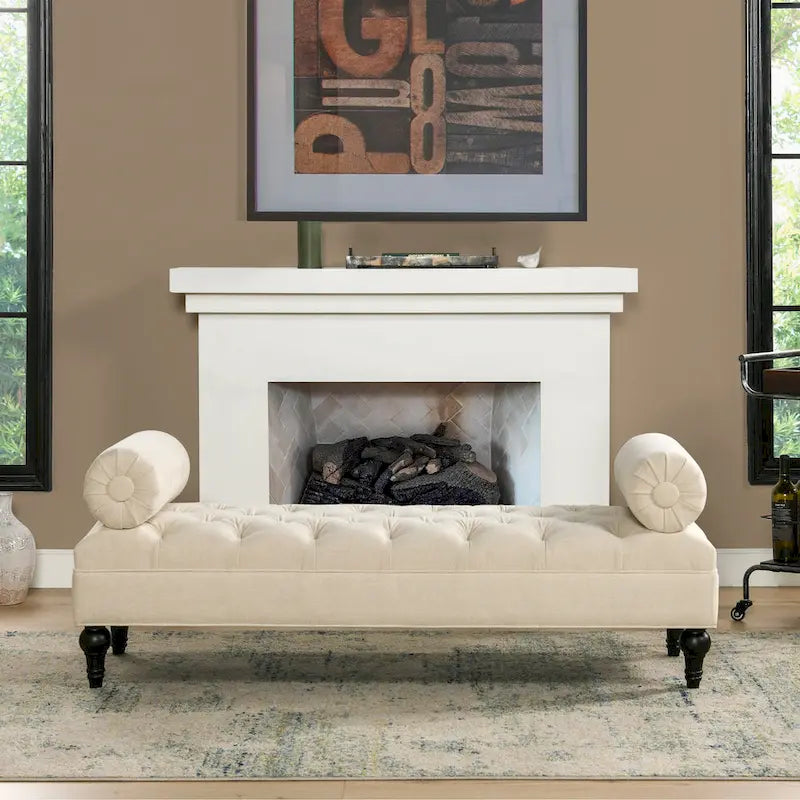 Lewis Bolster Arm Entryway Seat 14
