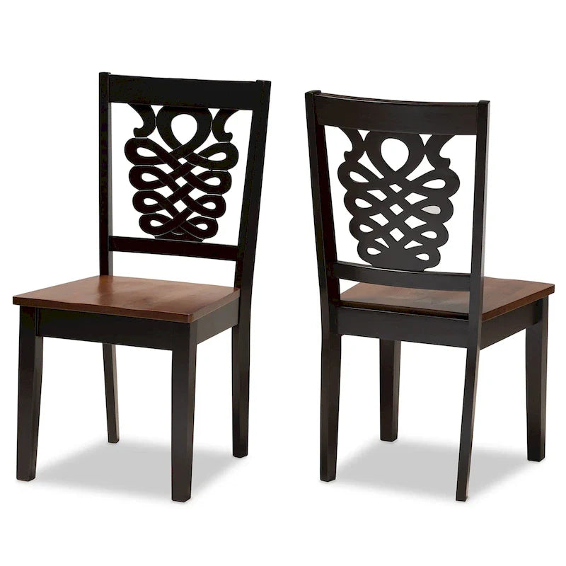 Gervais Modern Transitional 2-Piece Dining Chair Set 19