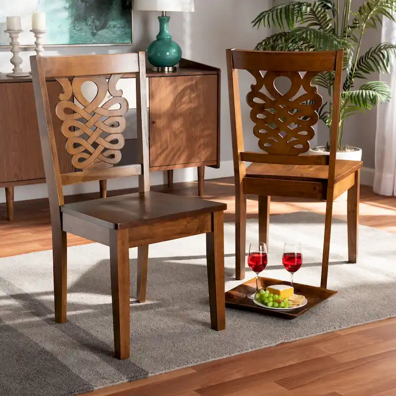 Gervais Modern Transitional 2-Piece Dining Chair Set 2