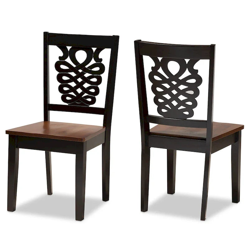 Gervais Modern Transitional 2-Piece Dining Chair Set 3