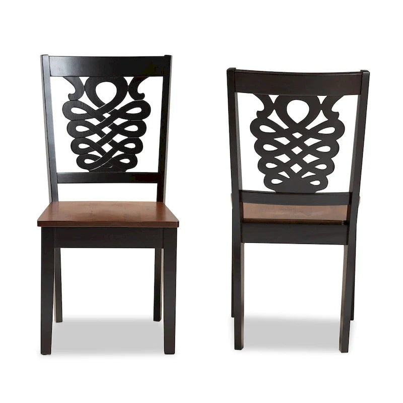 Gervais Modern Transitional 2-Piece Dining Chair Set 4