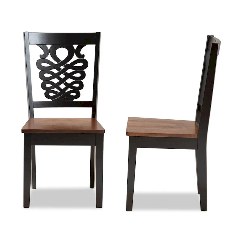Gervais Modern Transitional 2-Piece Dining Chair Set 5