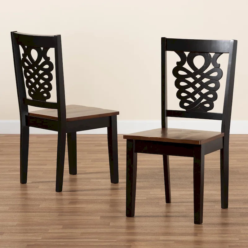 Gervais Modern Transitional 2-Piece Dining Chair Set 9