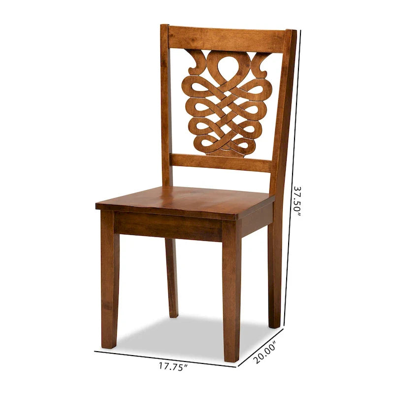Gervais Modern Transitional 2-Piece Dining Chair Set 18