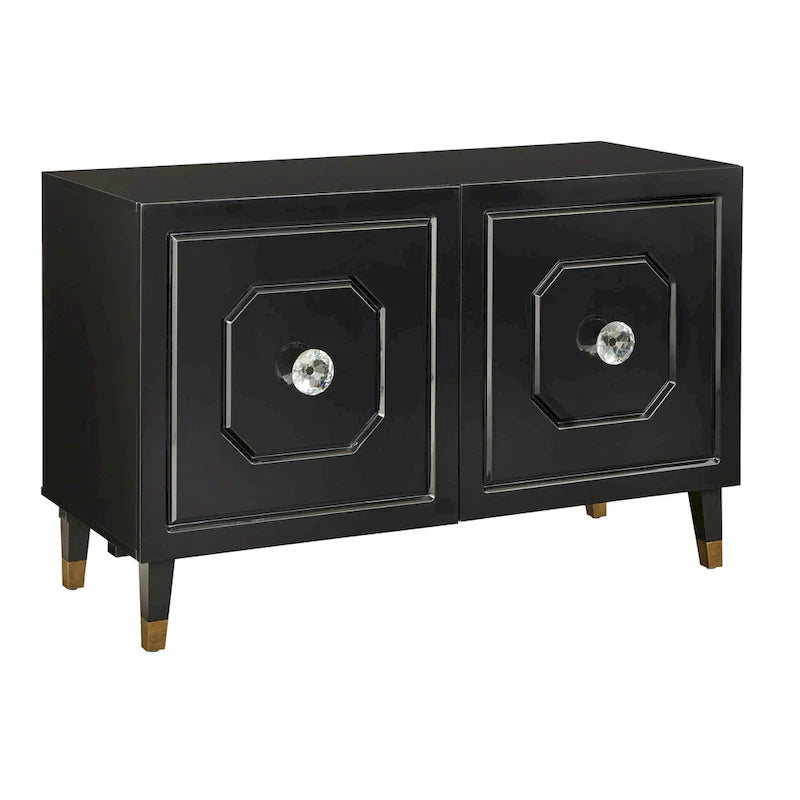 angelo:HOME Jaslene Glossy Glam Media Buffet Cabinet 13