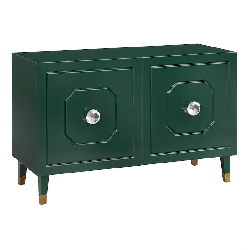 angelo:HOME Jaslene Glossy Glam Media Buffet Cabinet 14
