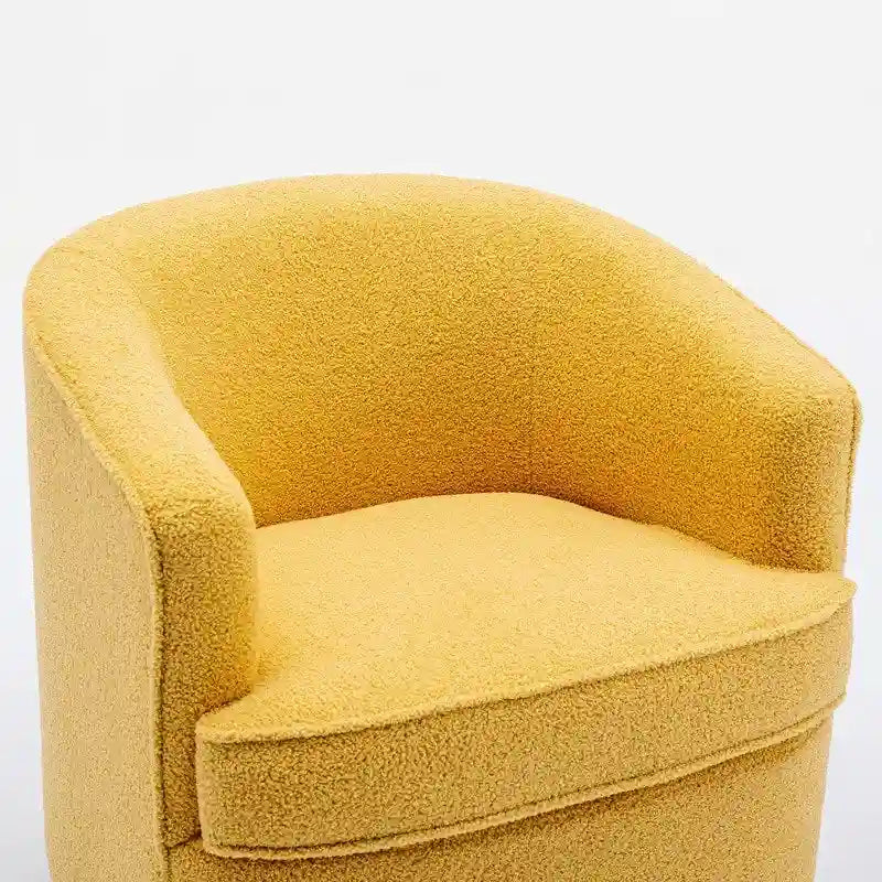 SEYNAR Contemporary Boucle Upholstered 360° Swivel Accent Chairs - Set of 2 14