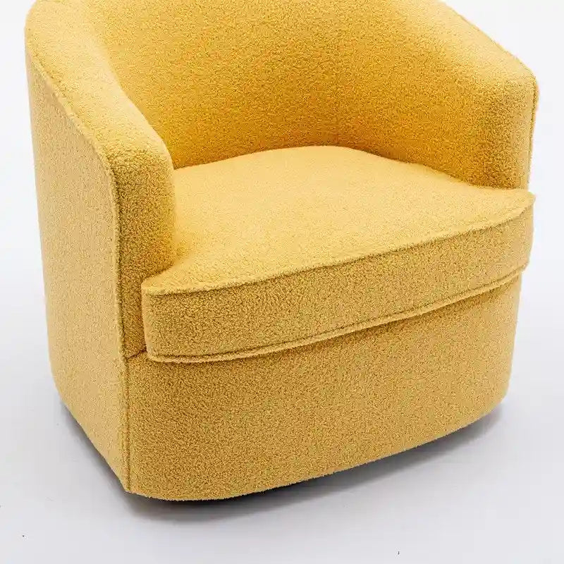 SEYNAR Contemporary Boucle Upholstered 360° Swivel Accent Chairs - Set of 2 15