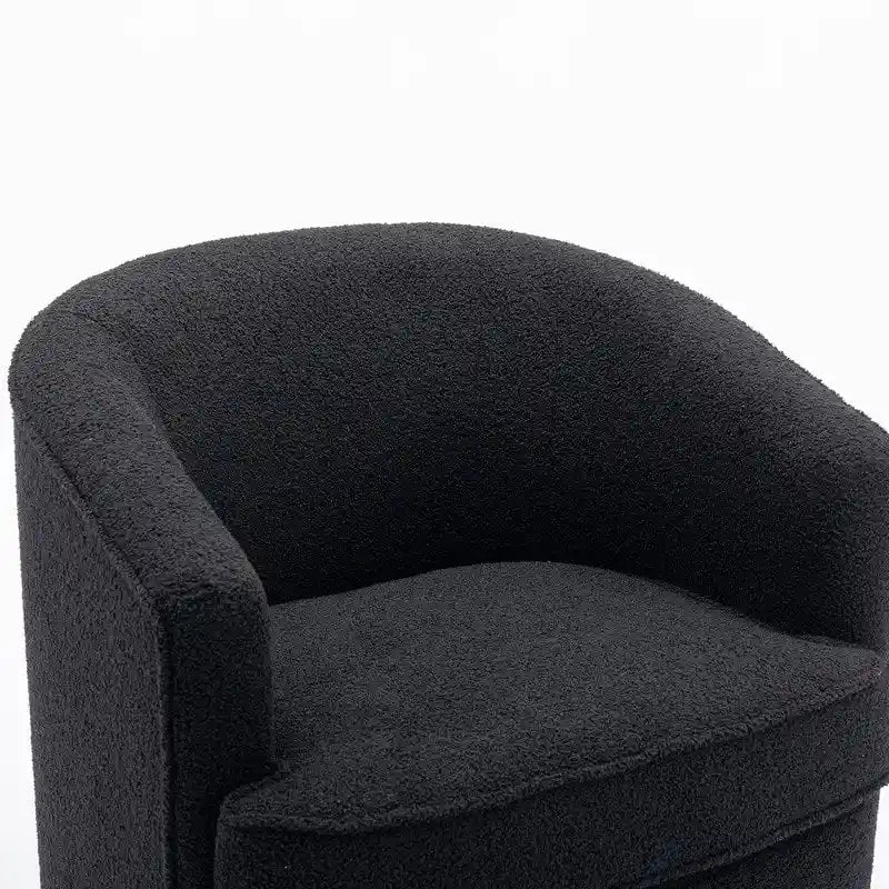 SEYNAR Contemporary Boucle Upholstered 360° Swivel Accent Chairs - Set of 2 22