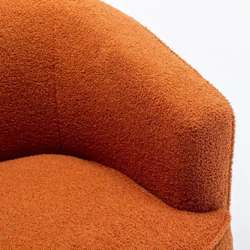 SEYNAR Contemporary Boucle Upholstered 360° Swivel Accent Chairs - Set of 2 30