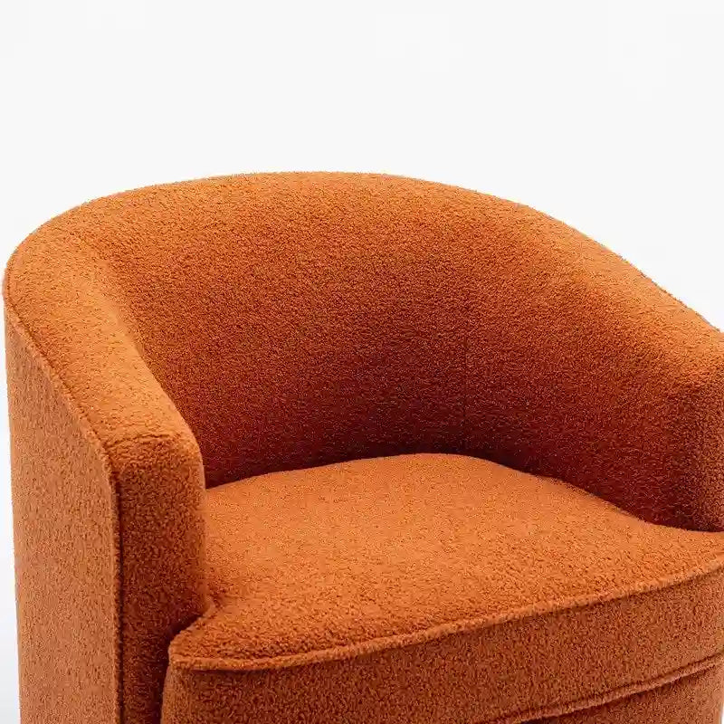 SEYNAR Contemporary Boucle Upholstered 360° Swivel Accent Chairs - Set of 2 32