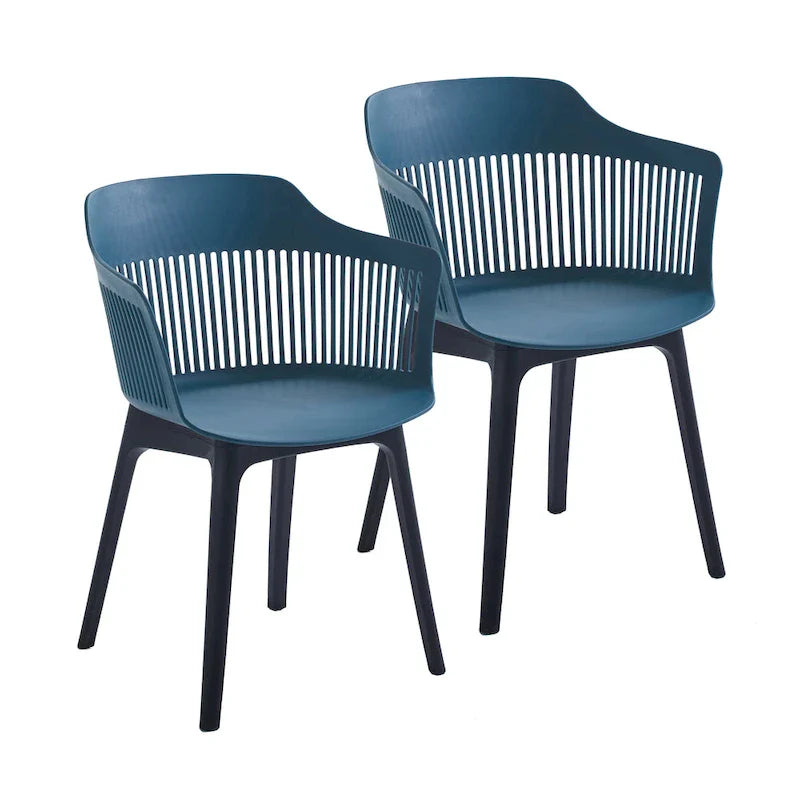 Porthos Home Palmer Set of 2 Dining Chairs with Plastic Shell and Legs 8