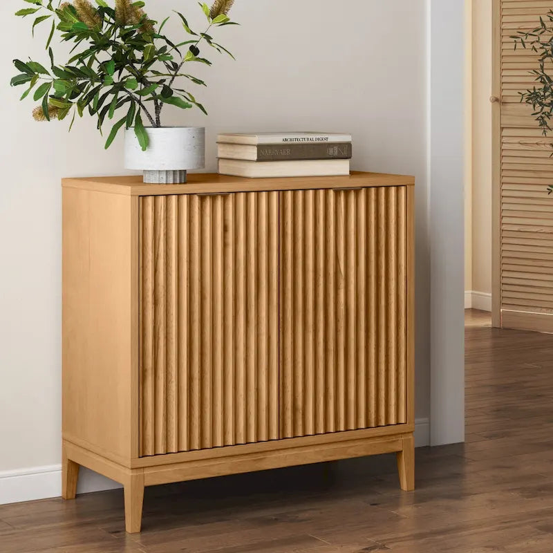 Jasper Contemporary Sideboard - Kitchen Storage Cabinet with Elegant Fluted Doors 1
