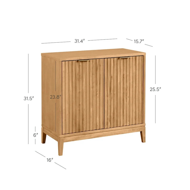 Jasper Contemporary Sideboard - Kitchen Storage Cabinet with Elegant Fluted Doors 6