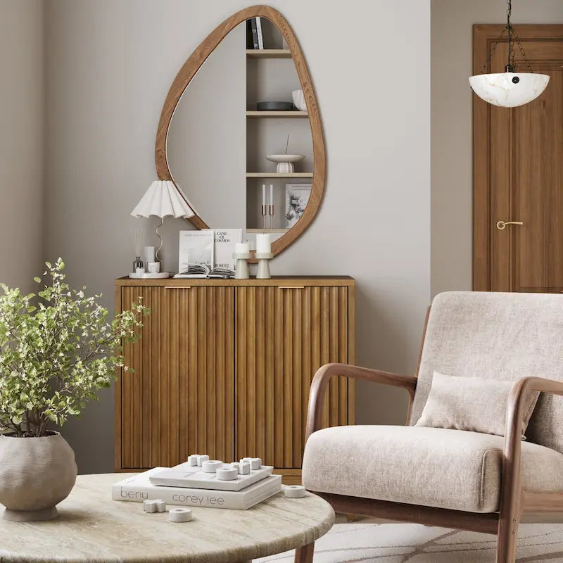 Jasper Contemporary Sideboard - Kitchen Storage Cabinet with Elegant Fluted Doors 12