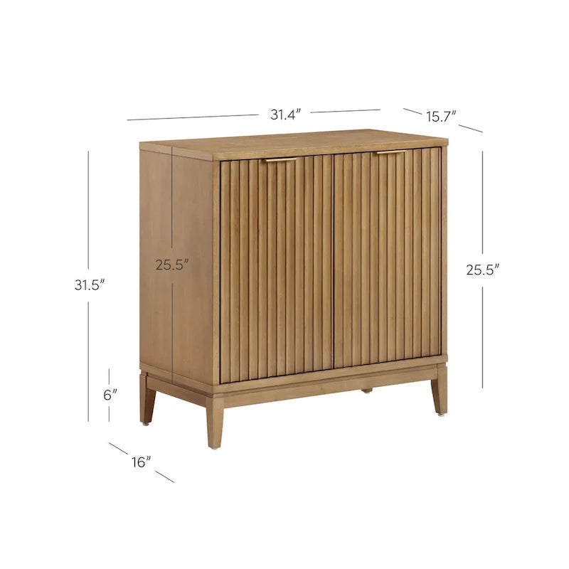 Jasper Contemporary Sideboard - Kitchen Storage Cabinet with Elegant Fluted Doors 14