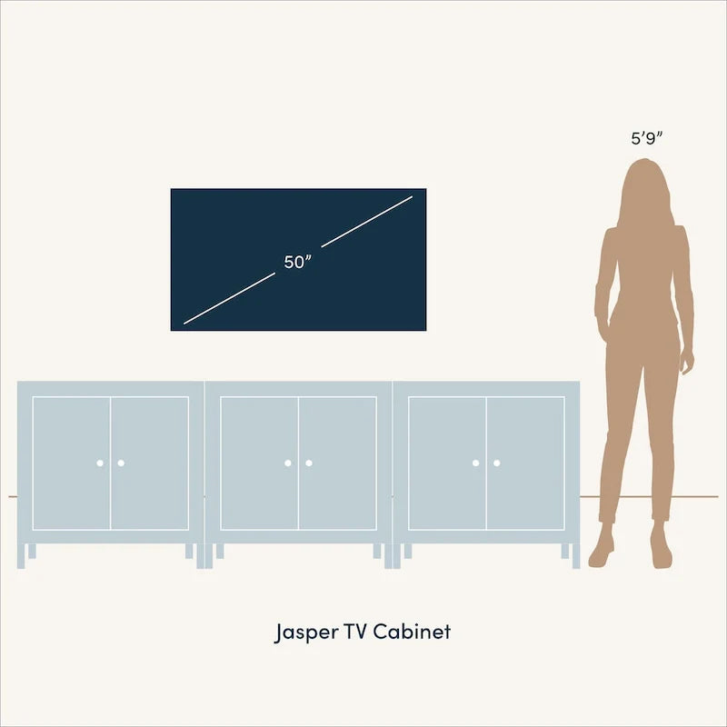 Jasper Contemporary Sideboard - Kitchen Storage Cabinet with Elegant Fluted Doors 25