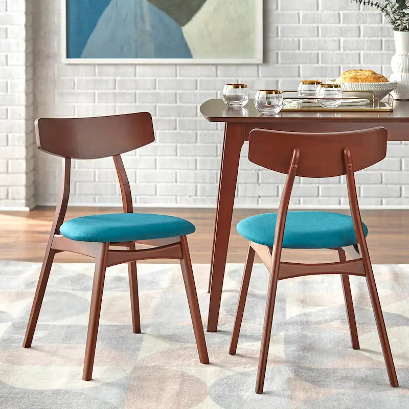 Set of 2 Cadiz Dining Chairs in Solid Beechwood by Simple Living 26