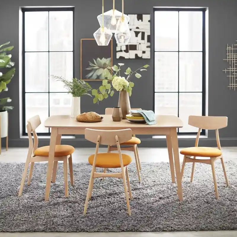 Set of 2 Cadiz Dining Chairs in Solid Beechwood by Simple Living 12