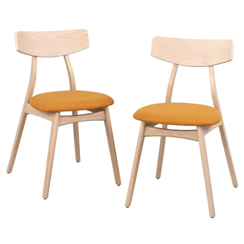 Set of 2 Cadiz Dining Chairs in Solid Beechwood by Simple Living 16
