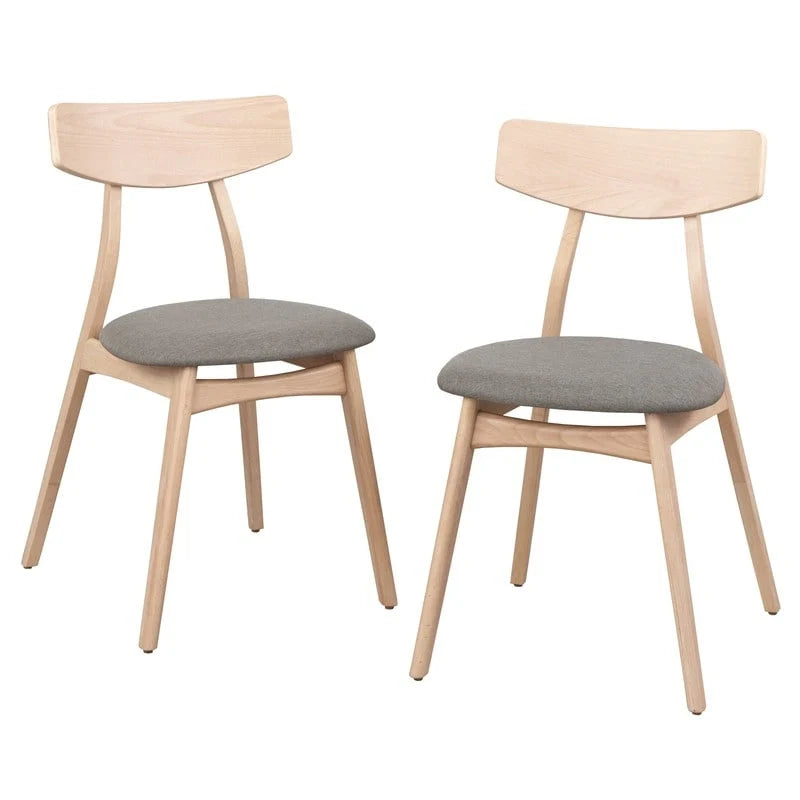 Set of 2 Cadiz Dining Chairs in Solid Beechwood by Simple Living 18