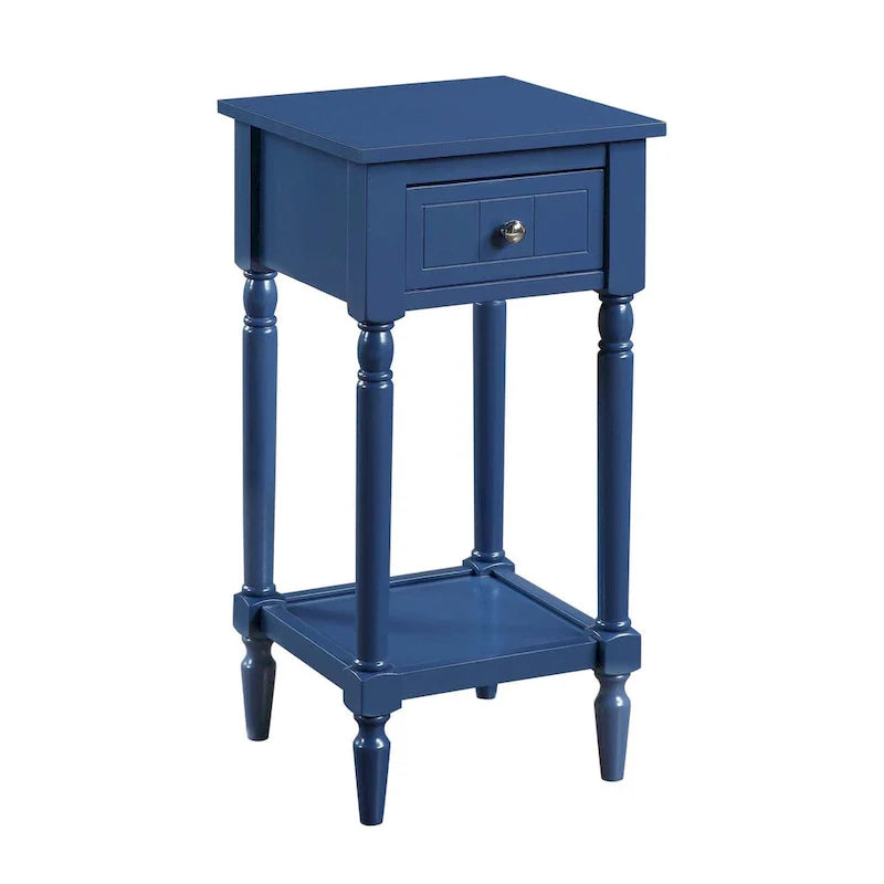 Khloe French Country Accent Table with Shelf and Drawer by Convenience Concepts 20
