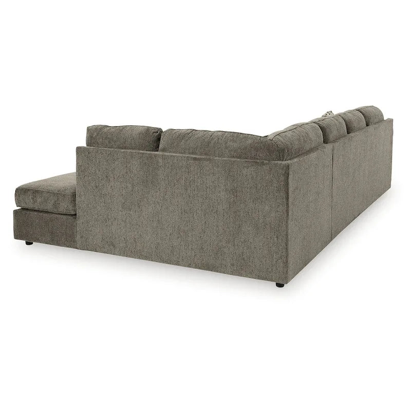 Signature Design by Ashley O'Phannon Putty 2-Piece Sectional Sofa with Chaise - Dimensions: 125W x 86D x 38H 4