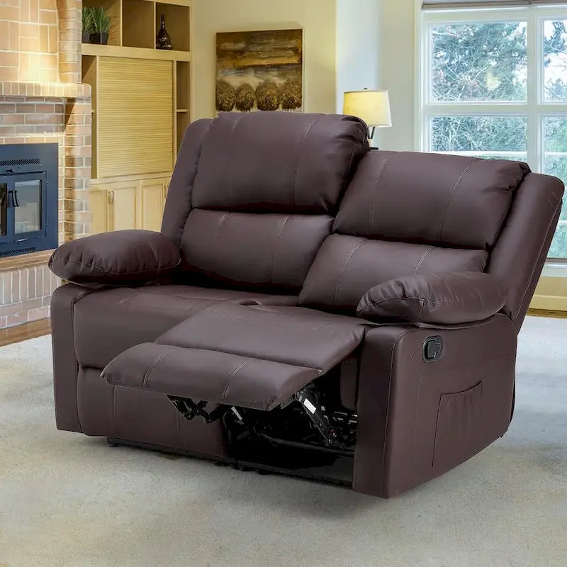 AECOJOY Dual Reclining Loveseat with Heat and Massage Features 9