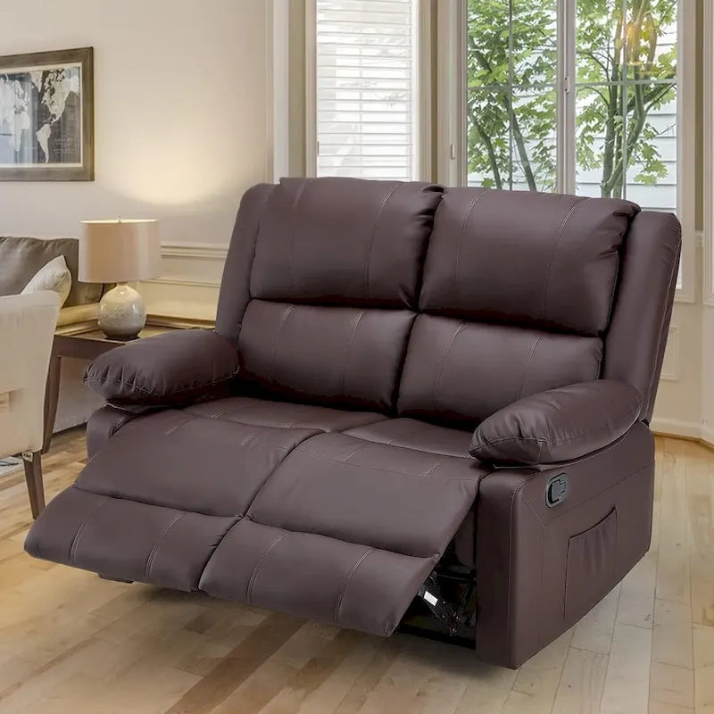 AECOJOY Dual Reclining Loveseat with Heat and Massage Features 11
