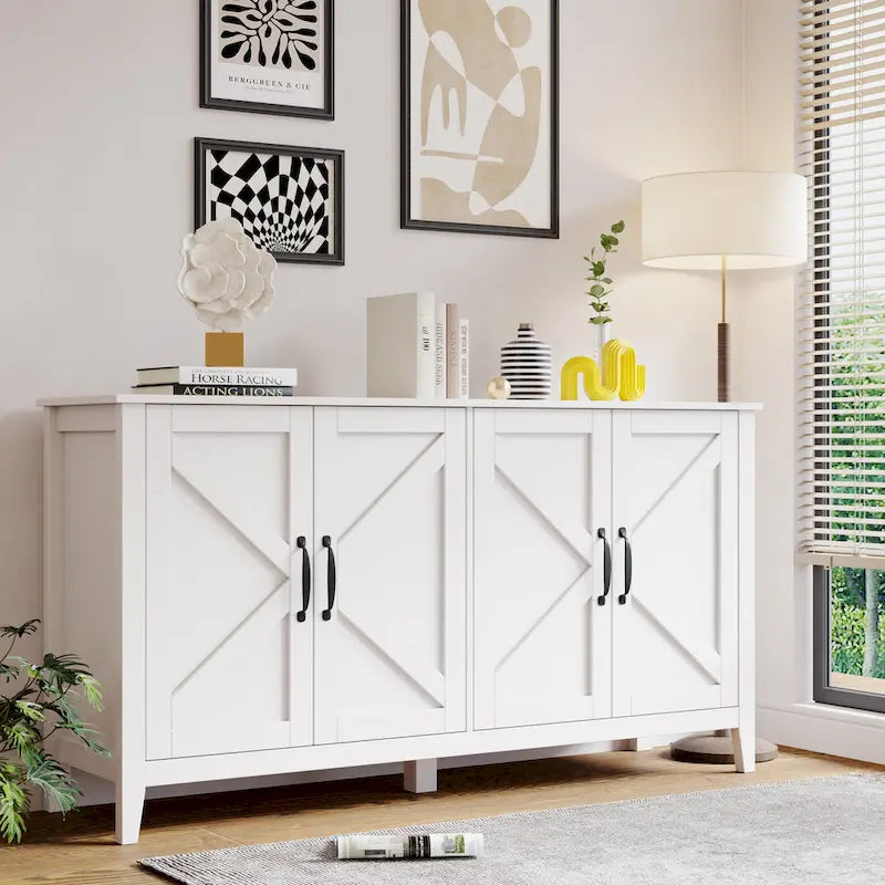 Versatile Freestanding Storage Cabinet for Living Room, Office, or Bedroom 1