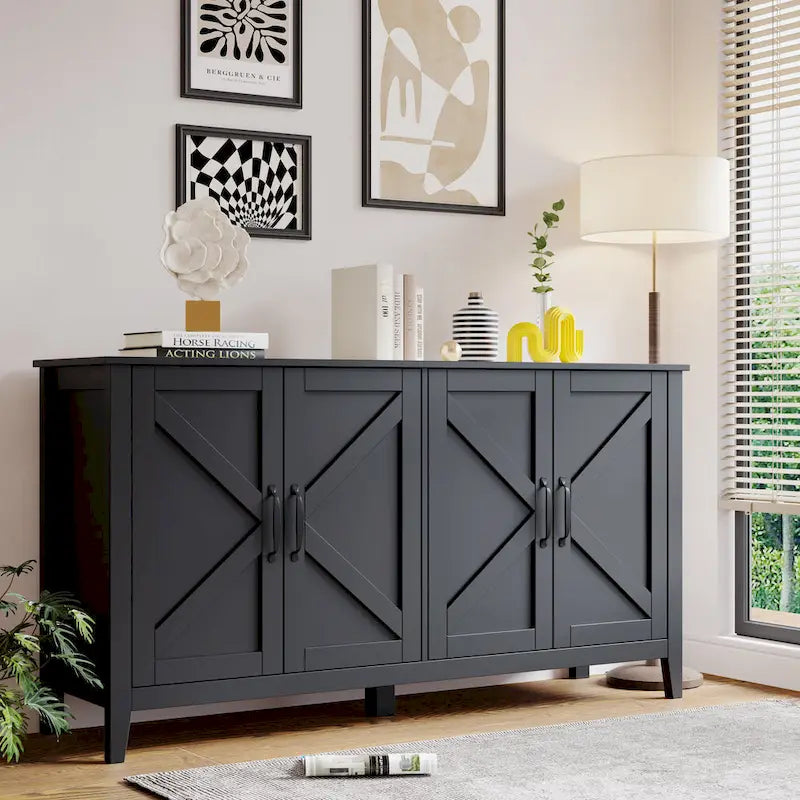 Versatile Freestanding Storage Cabinet for Living Room, Office, or Bedroom 2