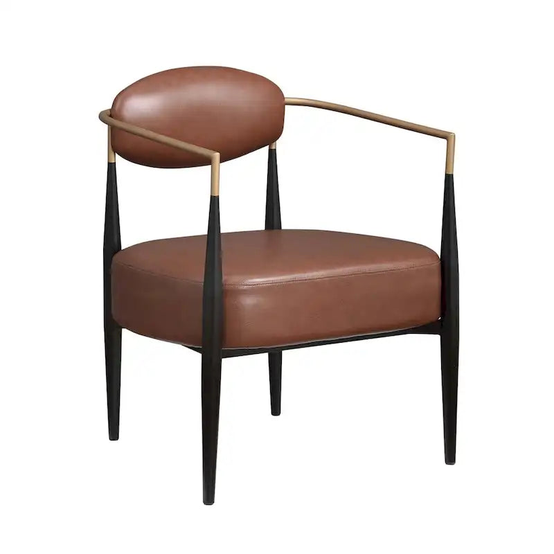 Plush Boucle Dining Chair with Thick Cushion and Elegant Metal Frame for Living Room 13