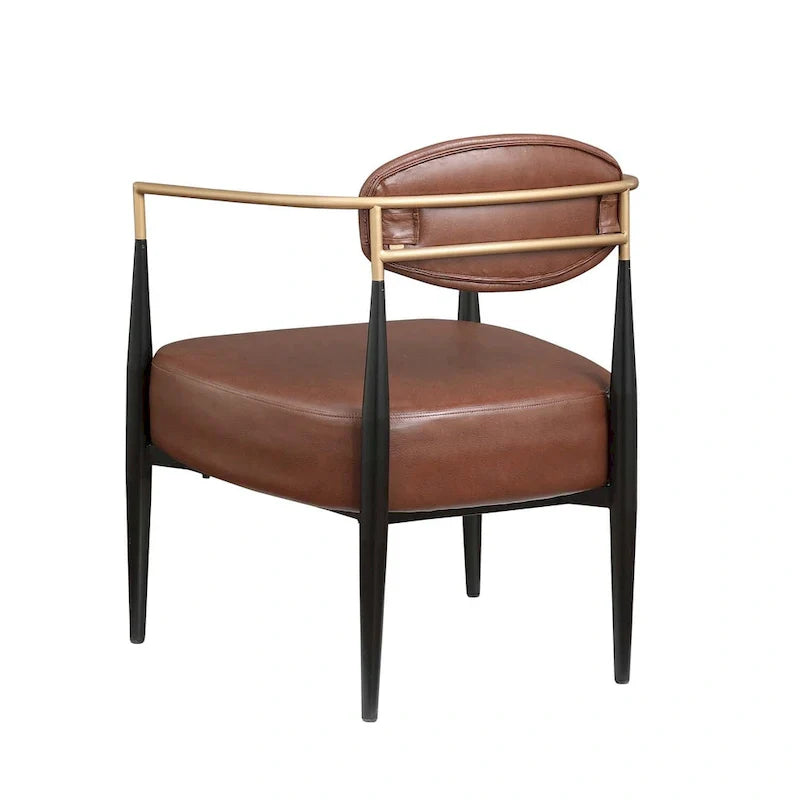 Plush Boucle Dining Chair with Thick Cushion and Elegant Metal Frame for Living Room 15