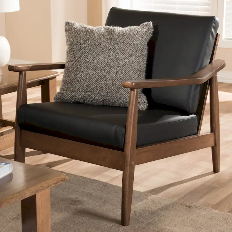 Baxton Studio Mid-Century Modern Lounge Chair 1