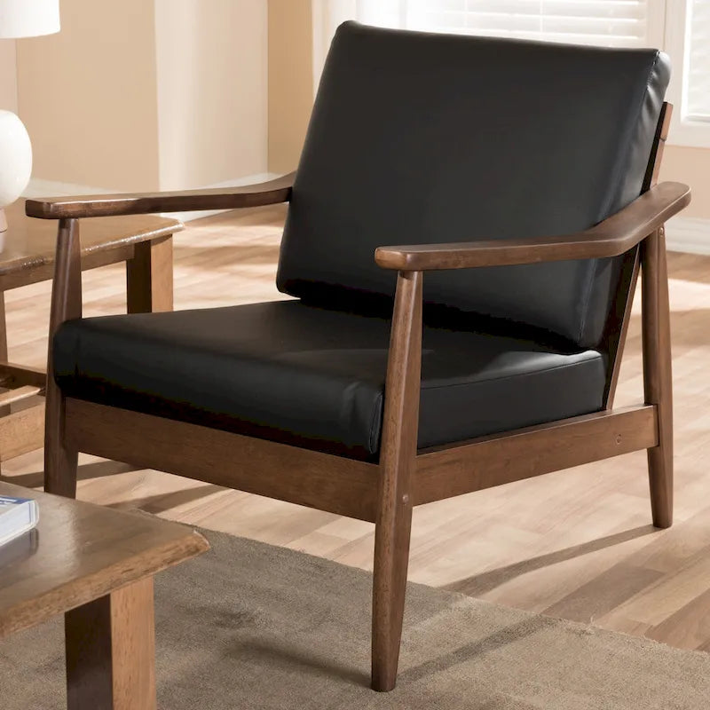Baxton Studio Mid-Century Modern Lounge Chair 2